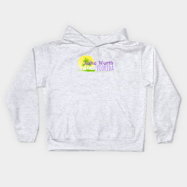 Life's a Beach: Lake Worth, Florida Kids Hoodie by Naves